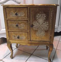 vintage Italian giltwood chest of drawers